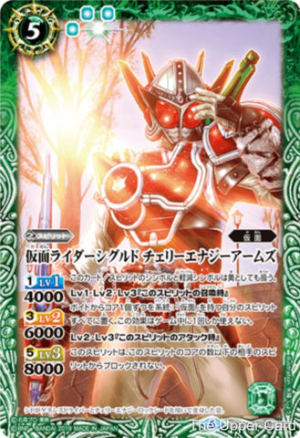 Battle Spirits (CB09) Kamen Rider - Evolution into a New World: CB09-045 - Kamen Rider Sigurd Cherry Energy Arms (Common) Green 
