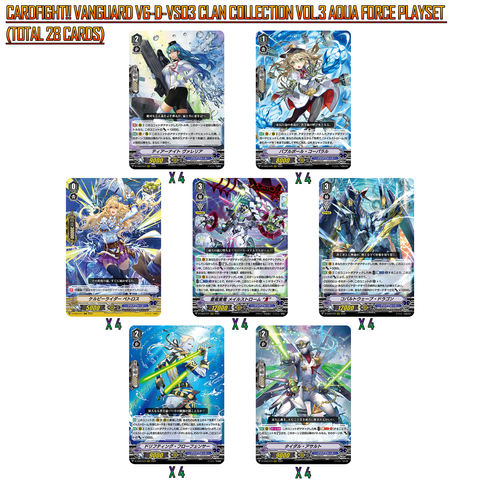 [PLAYSET] Vanguard V Clan Collection Vol.3 Aqua Force Playset